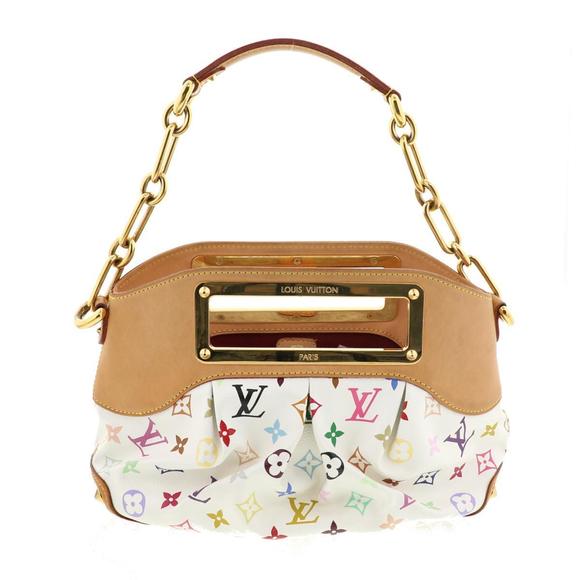 Louis Vuitton Judy Multicolor Shoulder Bag White - Picture 4 of 6